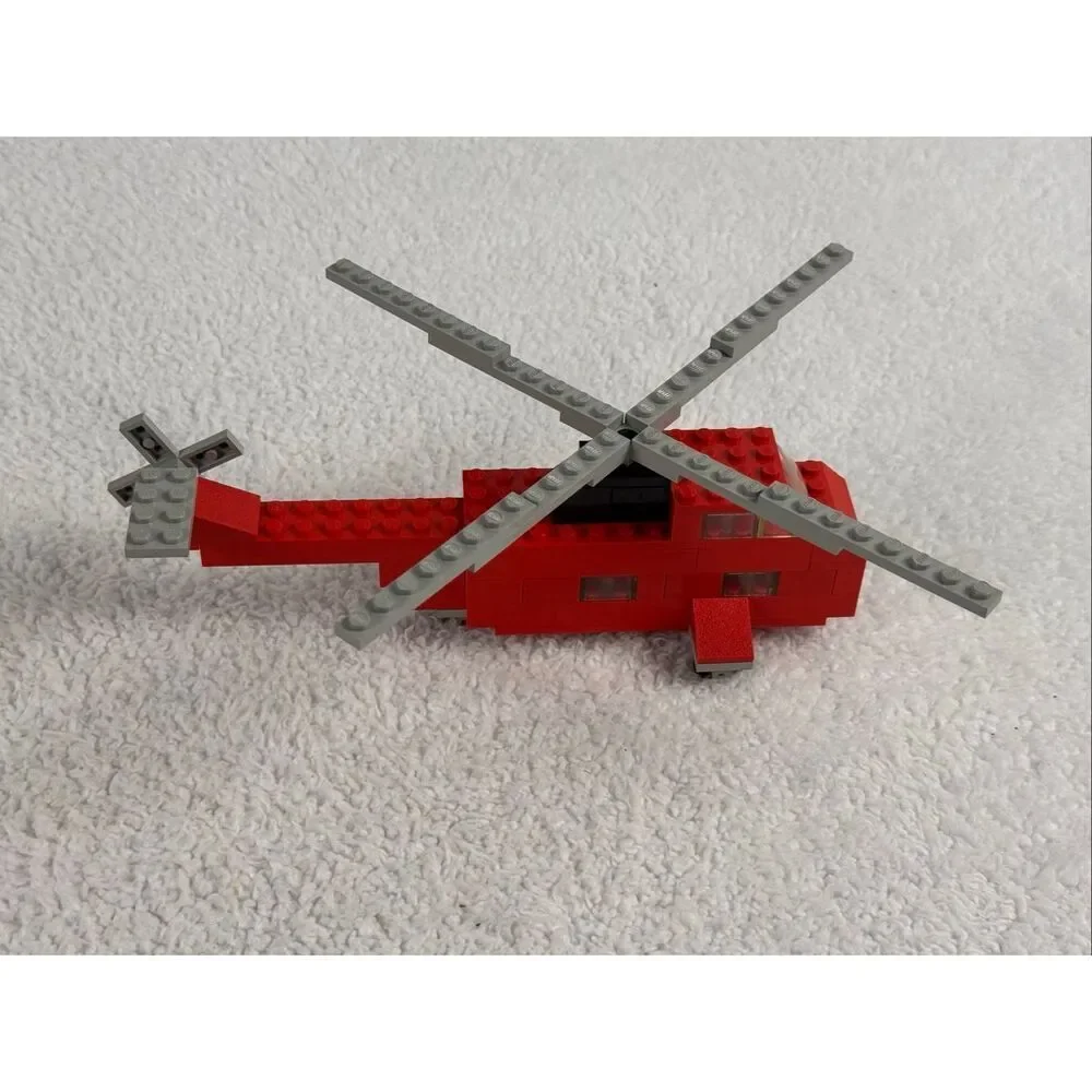 Vintage Lego 480 Rescue Helicopter Fire Town Classic Legoland - Missing 1 Piece